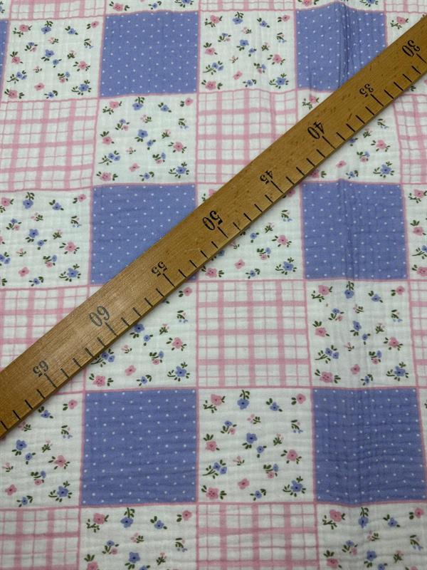 PATCHWORK DESENLİ İTHAL MÜSLİN KUMAŞ