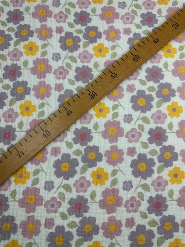 FLORAL WHİSPER ÇİFT KAT İTHAL MÜSLİN